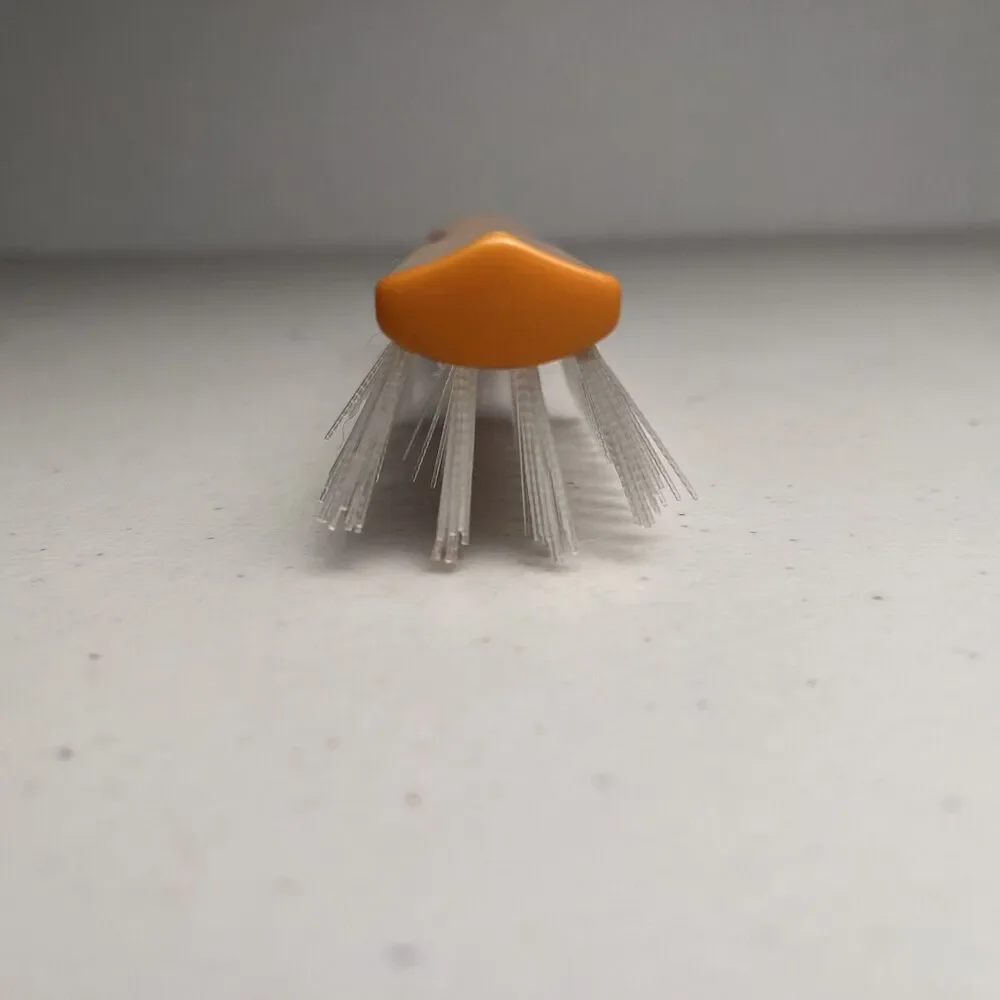 Vintage Mohawk Hair Brush Professional Nylon Bristles Made In USA Yellow